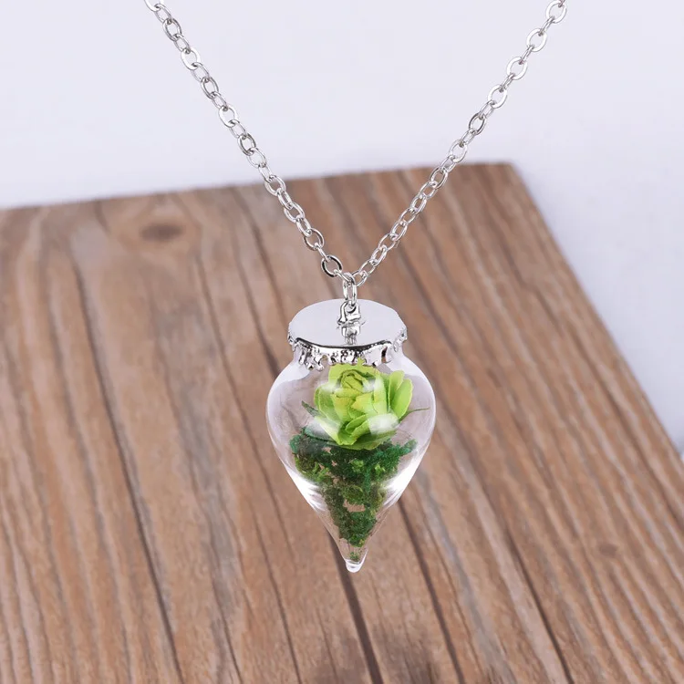 1 шт. красота и чудовище 2017 цветок цепочки ожерелья стекло Романтический