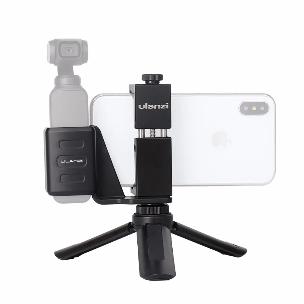 

DJI Osmo Pocket Tripod with Ulanzi WiFi Tripod Base Adapter for Osmo Pocket Wireless Module,1/4'' Hole Arca Quick Release Mount