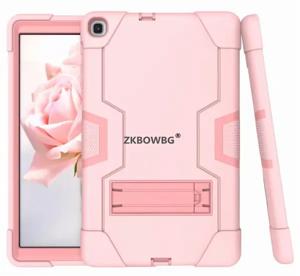 Rose Gold Чехол-сумка для samsung Galaxy Tab A, 10,1 дюймов,, T510, T515, SM-T510, для планшета, противоударный, сверхмощный, с подставкой, для детей, безопасный Чехол - Цвет: Rose Gold