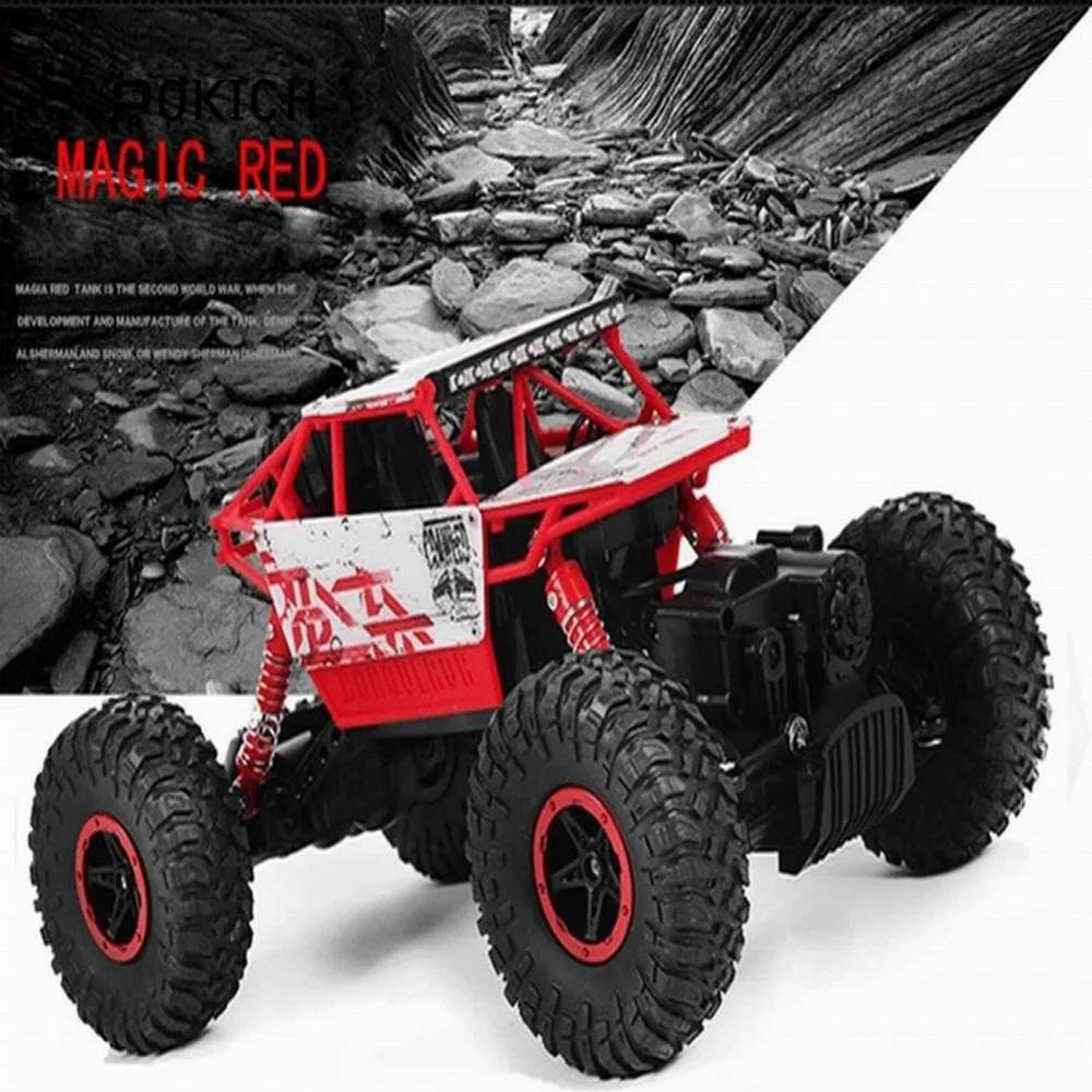 Pokich RC автомобиль 4WD 2 4 GHz альпинистский 4x4 двойной двигатель Bigfoot дистанционное