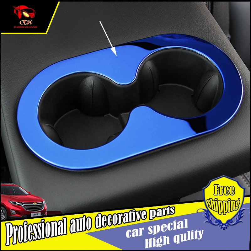 Наклейки Задний Подлокотник Сиденья Воды Кубок Крышка Накладка Для Chevrolet Equinox 2016