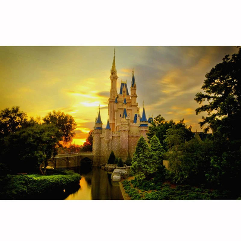 

5D DIY Rhinestone Painting Diamond Painting Cross Stitch Gift Full Diamond European Castle Diamond Painting