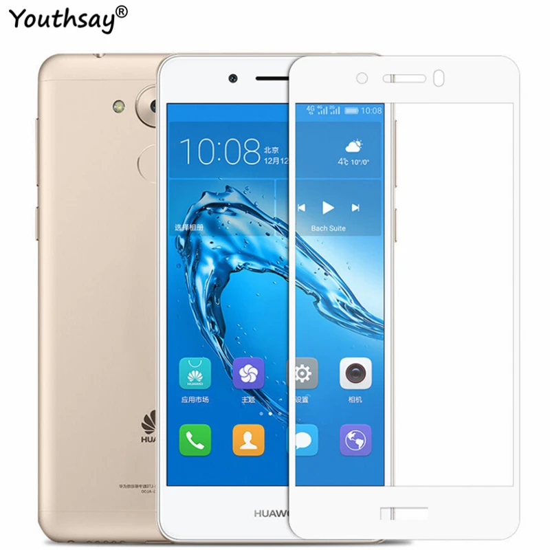 Full Glass For Honor 6C Screen Protector 2.5D Coverage Protective Film Huawei Youthsay DIG-L21 DIG-L21HN | Мобильные телефоны и