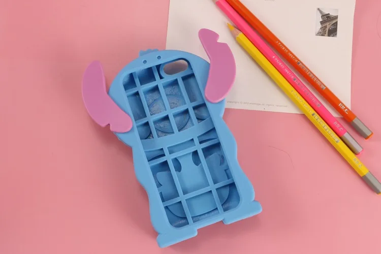 Аниме мультфильм Стич силиконовый 3D милый чехол-накладка для iPhone 6 6s 6G 4 7 iphone6