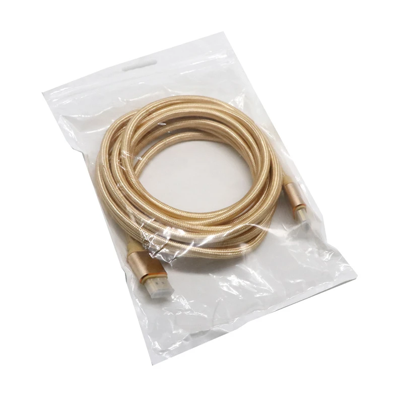 Rankman HDMI кабель 4K 2K 3D мужчин и женщин тканая сетка позолоченный Высокоскоростной шнур для ПК ТВ ноутбук PS4 Проектор DVD