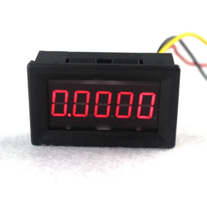 5 цифр 0,3" DC 0-33,000 V Цифровой вольтметр Led Вольт Панель метр DC Детектор напряжения - Цвет: Красный