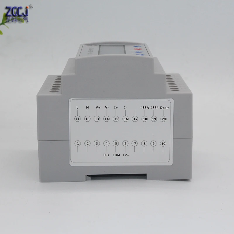 Зарядный ворс DC 0-1000V 100A Din Тип счетчик электроэнергии постоянного тока Солнечный фотоэлектрический DC A V кВт-ч Многофункциональный измеритель с RS485