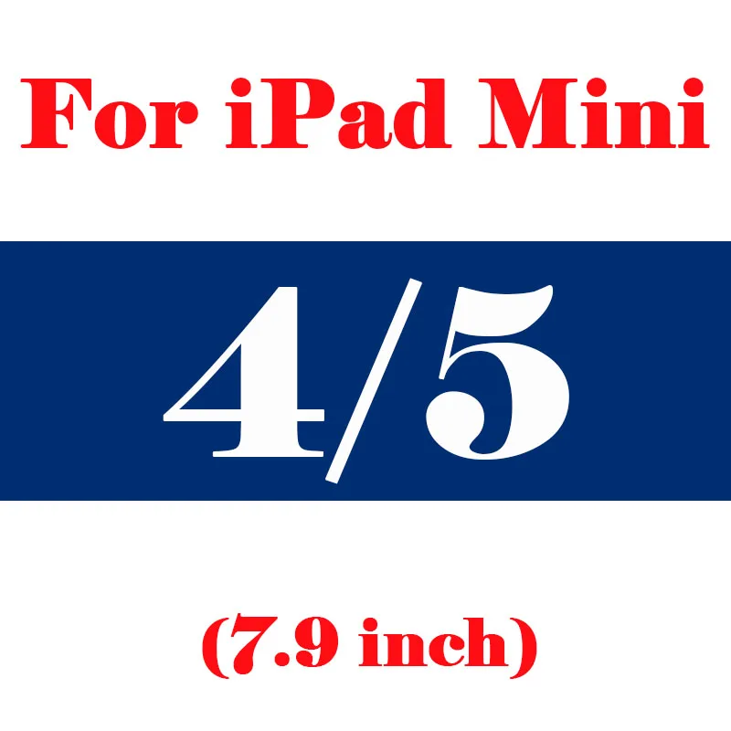 For iPad Mini 4 5 Защитный Стекло на стене для iPad Mini, для детей 1, 2, 3, 4, 5, 6 лет Pro 9,7 10,5 7,9 закаленное Экран протектор A1823 A1893 A1954 айпад - Цвет: For iPad Mini 4 5