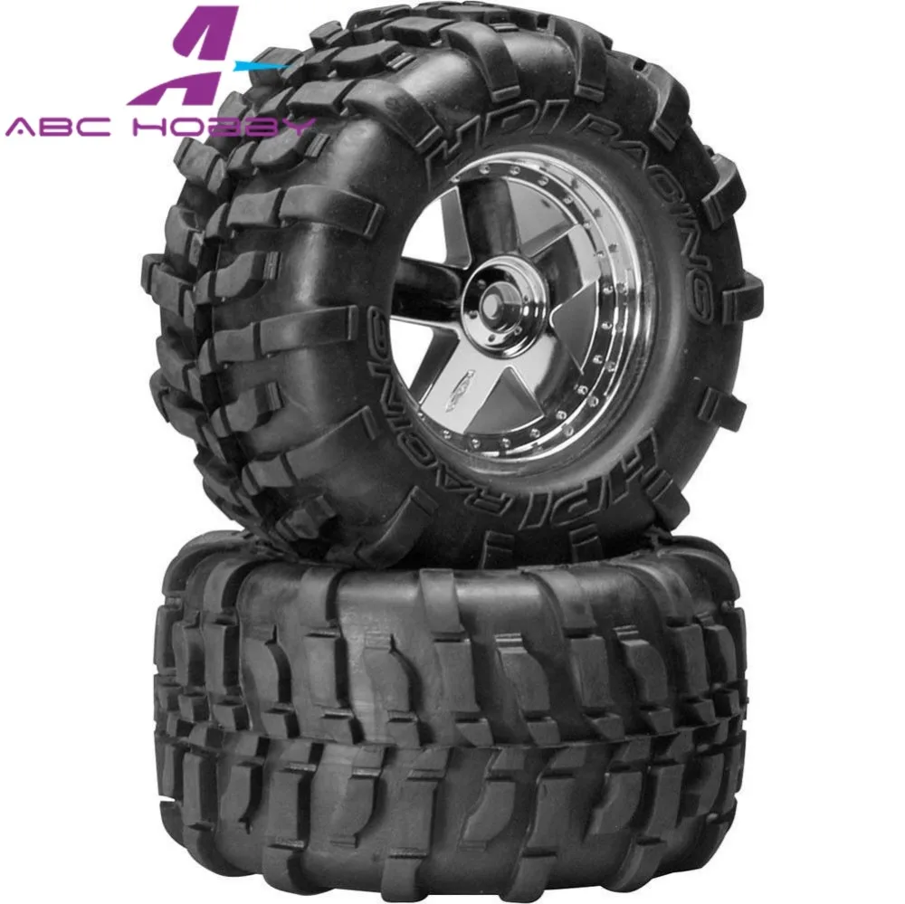 HPI Racing 1 8 Savage X 4 6 2 MOUNTED GT TIRE S COMPOUND amp GT5 CHROME WHEELS S| |