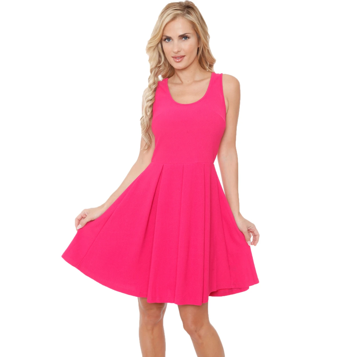 Кристалл Fit & Flare Dress фуксия|Женские платья| |