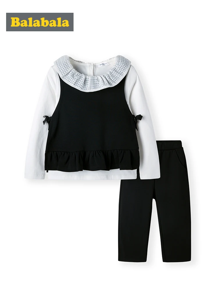 Balabala/Одежда для детей осенний комплект маленьких девочек новинка 2019 года Детский