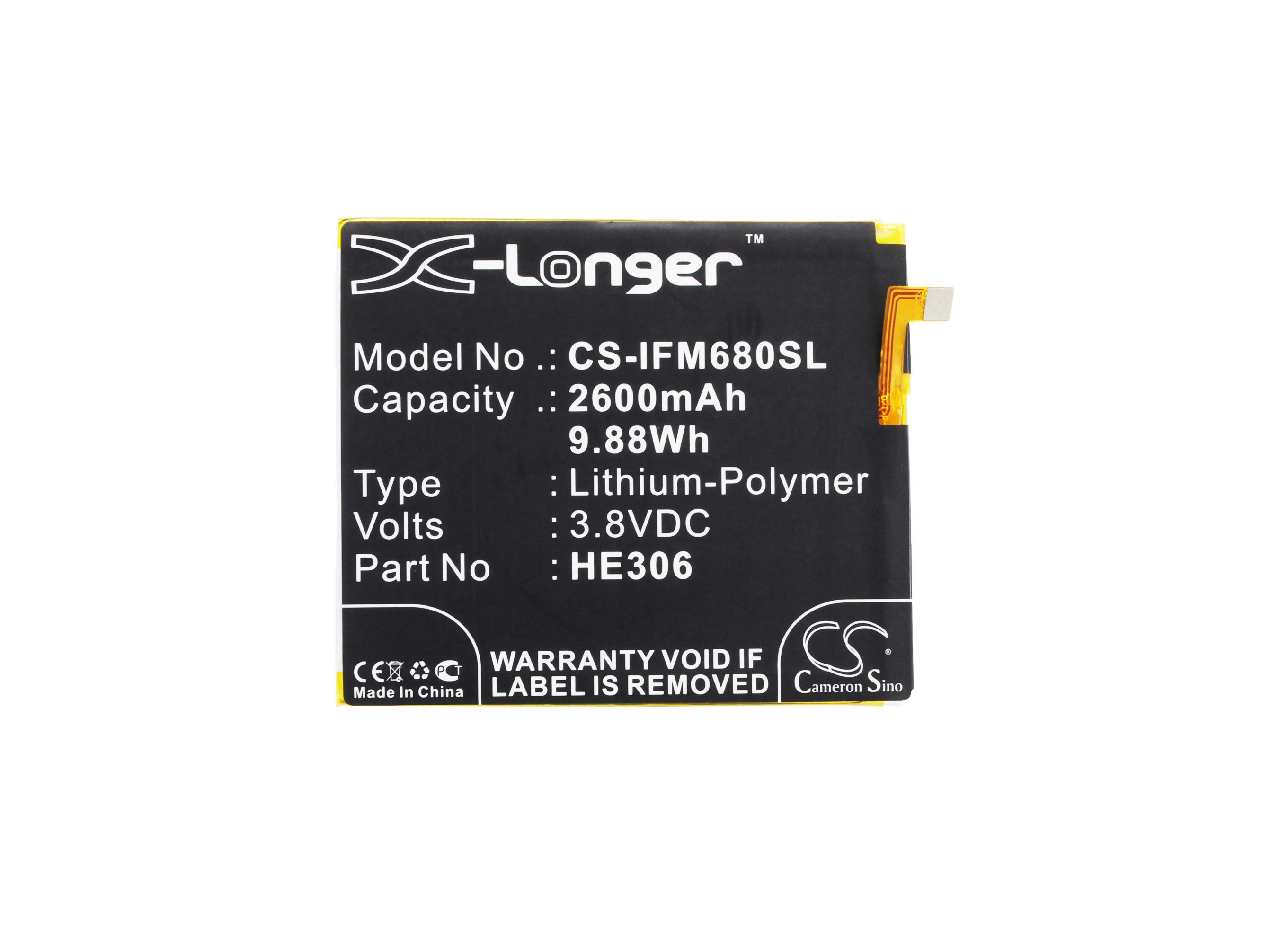 Аккумулятор Cameron Sino 2600mAh HE306 для Infocus M535 M680 | Мобильные телефоны и аксессуары