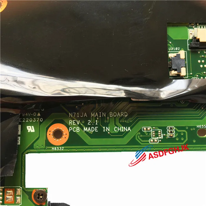 Материнская плата N71JA для ноутбука Asus N71J PRO78J X77J X77JA PRO78JA | Компьютеры и офис