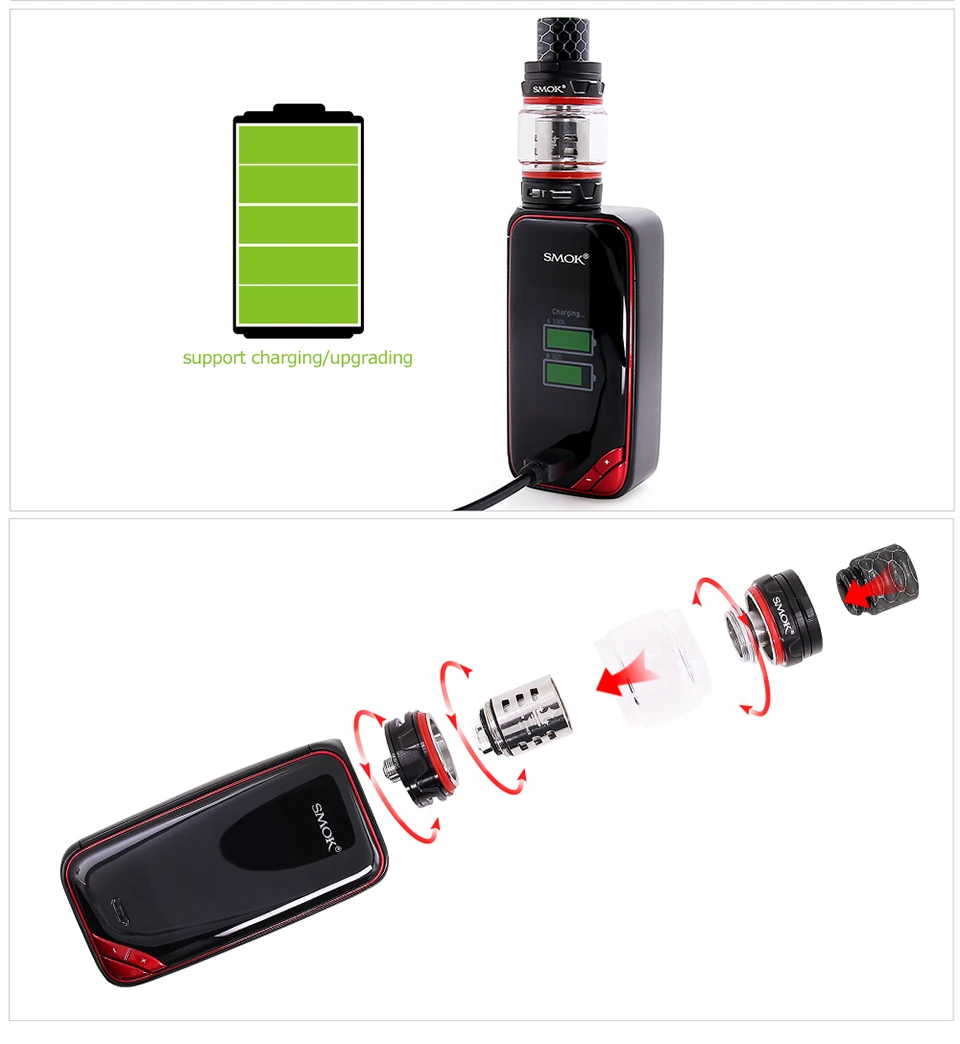 SMOK X-PRIV набор электронных сигарет 225 Вт X PRIV Box Mod с TFV12 Prince Tank 8 мл испаритель VAPE SMOK XPRIV Kit