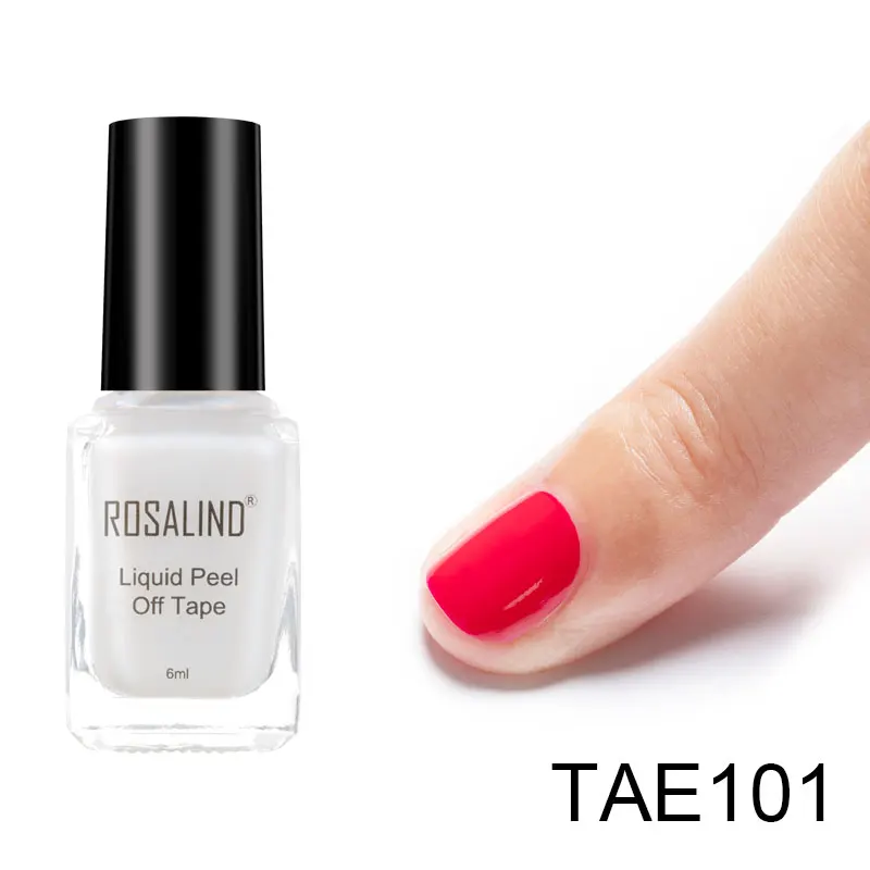 TAE101 ROSALIND Гель-лак для ногтей праймер шелушитель лента 6 мл 4 цвета для маникюра ногти пилинг Базовое покрытие гель-краска для ногтей - Цвет: TAE101