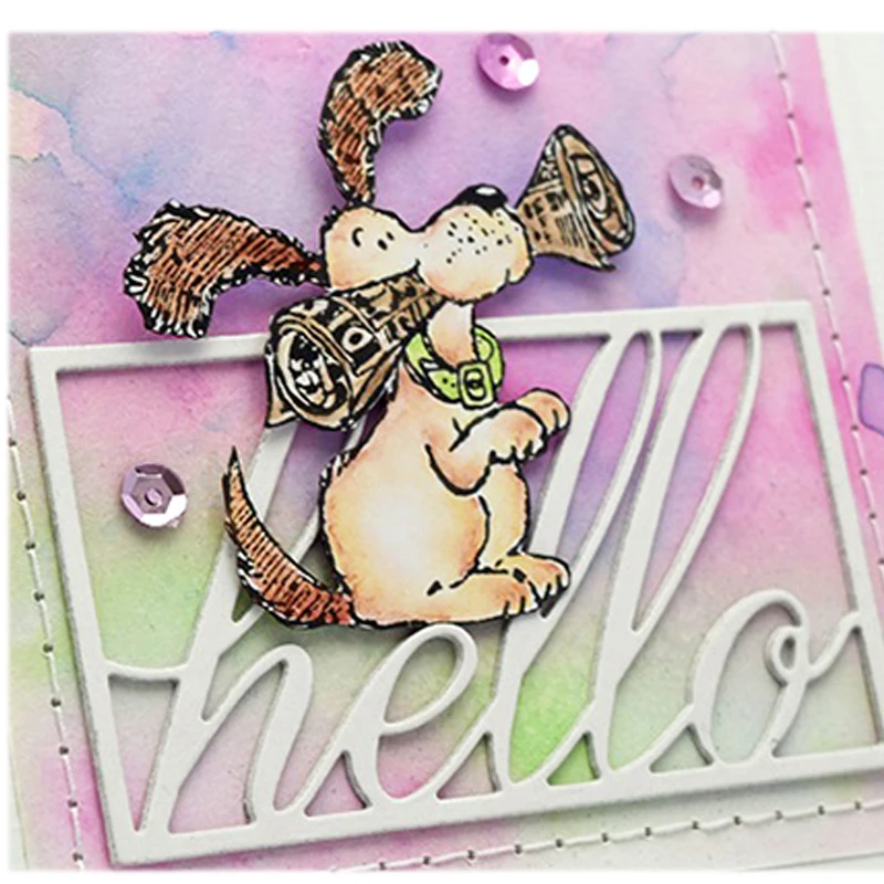 Здравствуйте письмо высечка скрапбукинг тиснение трафарет ремесло сделай сам