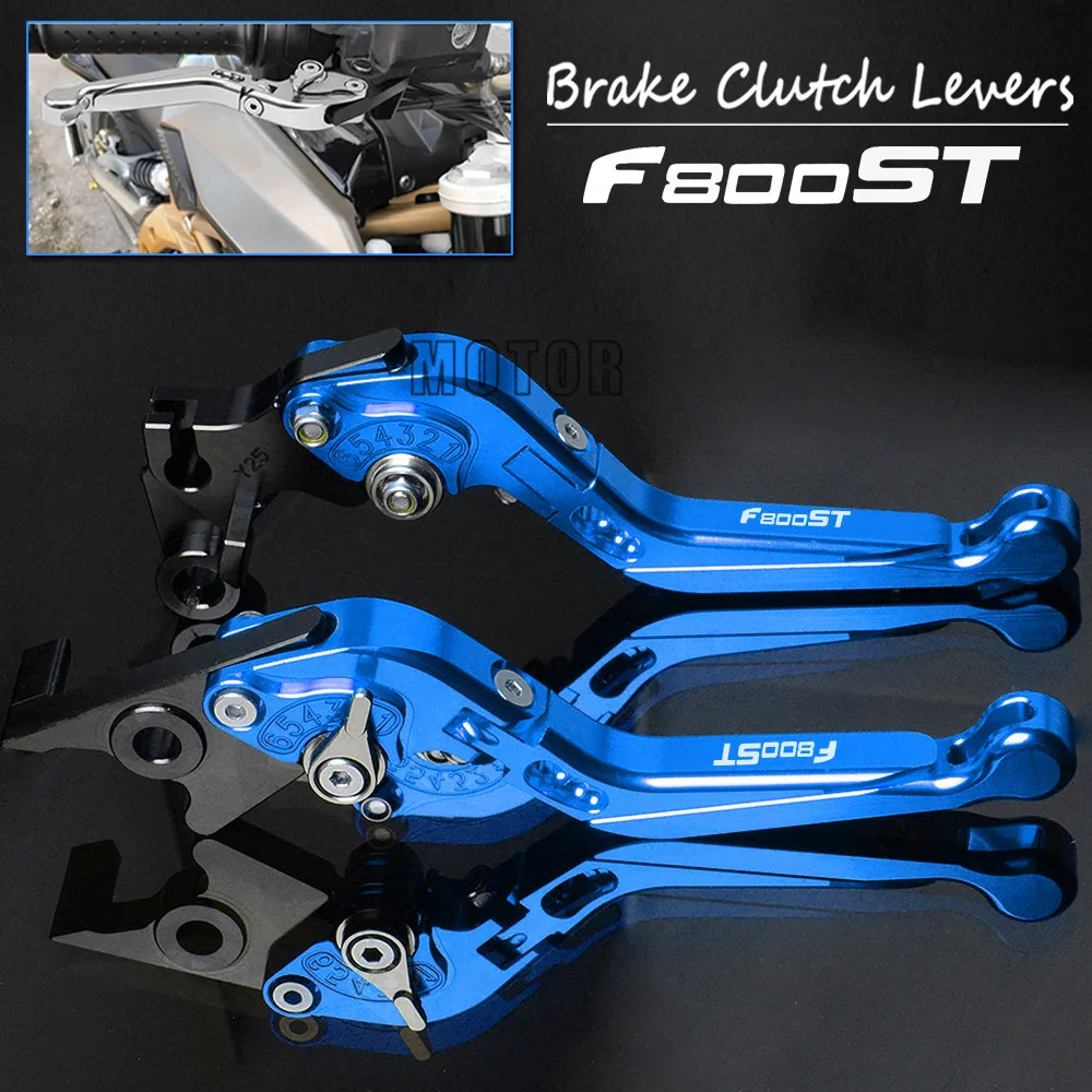 Мотоцикл CNC Алюминиевый тормоз сцепления рычаги для BMW F800ST 2006 2015 Регулируемый