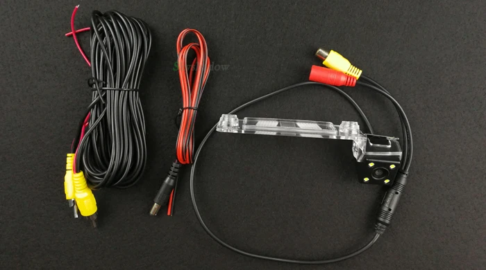rear view camera Автомобильный CCD 4 светодиодный фонарь ночного видения, автомобильная резервная камера заднего вида, парковочная система, водонепроницаемый для Kia Sportage SL Sportage R K3 2012 - Название цвета: rear view camera