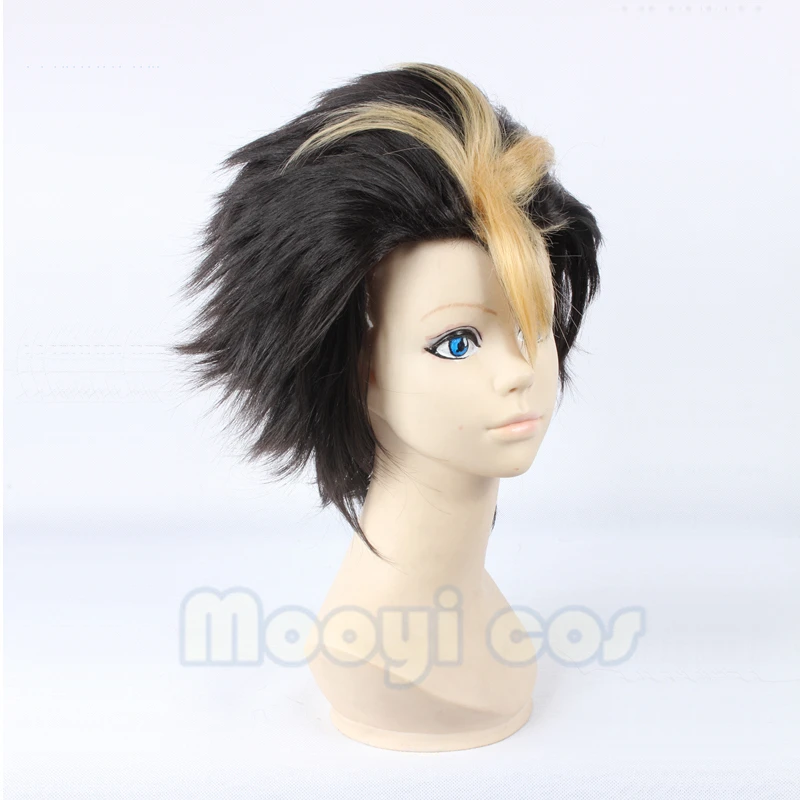 Haikyuu! Парик для косплея Nishinoya Yuu 30 см короткие прямые термостойкие синтетические