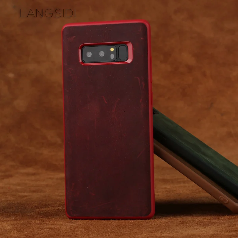 Чехол для телефона wangcangli Samsung Galaxy Note 8 задняя крышка из натуральной телячьей кожи