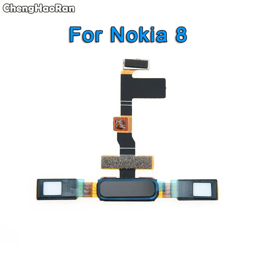 ChengHaoRan Новинка для Nokia 5 6 8 Главная Кнопка задняя Touch ID датчик отпечатков пальцев