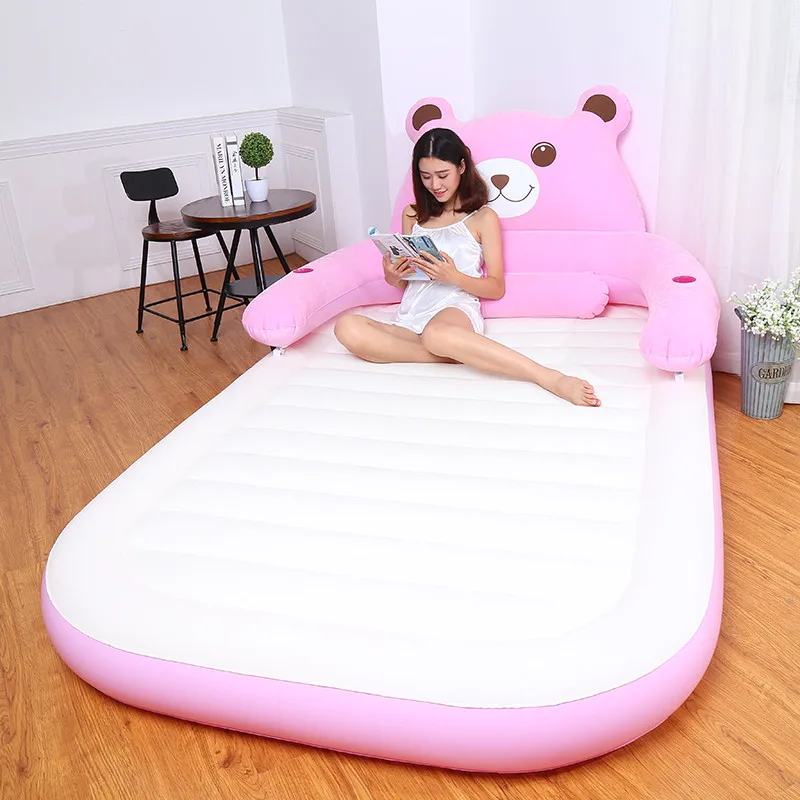 Складная мультяшная кровать надувная мягкая со спинкой Totoro Beanbag Cama матрасы