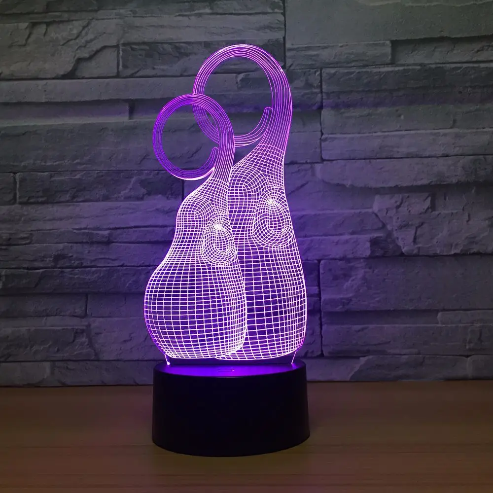 Акриловые абстрактные Креативные 3d лампы из оргстекла, светодиодный ночник, новинка, светильник Usb, светодиодный 3d светильник, светильники