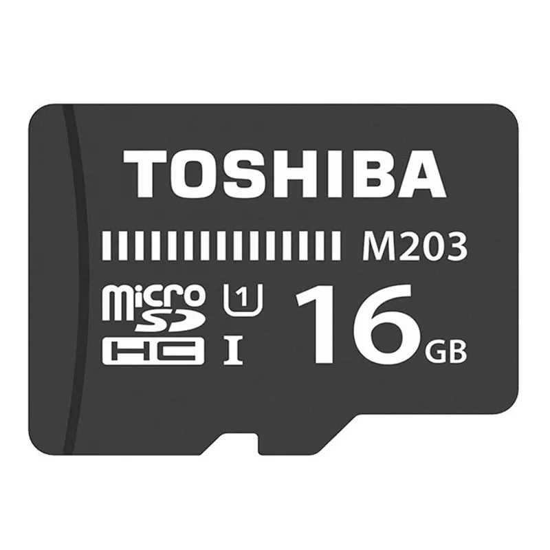 TOSHIBA M203 TF карта Micro SD карты 128 Гб 64 ГБ 32 ГБ оперативной памяти, 16 Гб встроенной памяти, слот для карт памяти 100 МБ/с. SDXC/SDHC Class10 UHS-I для смартфонов и планшетов - Емкость: M203-16GB
