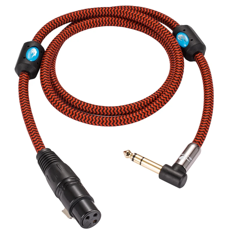 Hi Fi TRS аудиокабель стерео 6 35 мм к XLR мама для Amp микшера микрофонный кабель обычный