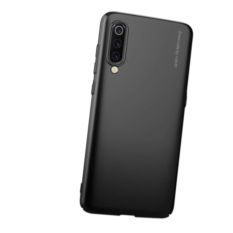 Black case X-Level для Xiaomi mi 9 SE чехол винтажный Чехол s роскошный пластиковый ПК Жесткий Чехол для Xiaomi mi 9 mi 9 SE защитная задняя крышка - Цвет: Black case