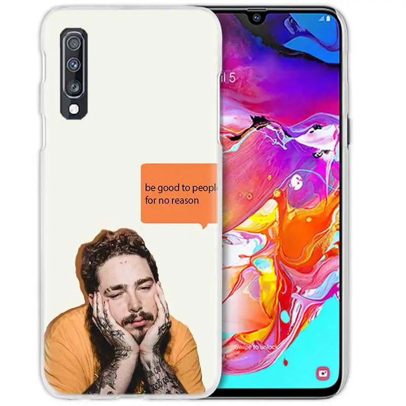 01 Post Malone чехол для samsung Galaxy A50 A70 A80 A20e A60 A40 A30 A20 A10 A8 A6 плюс A9 A7 Жесткий PC певцов чехол для телефона чехол - Color: 01