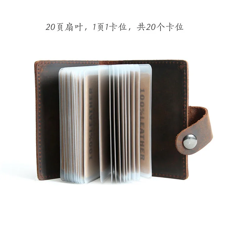 Мужской кожаный бумажник SIKU чехол ручной работы с отделением для id карт | Багаж и