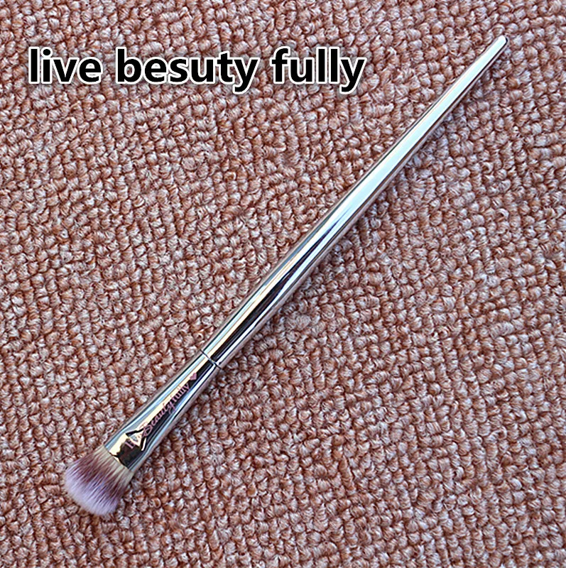 

It216 Beauty Cosmetic Silver Chromed Handle Professional Big Eyeshadow Brush Detail Eye Makeup Pen Tool