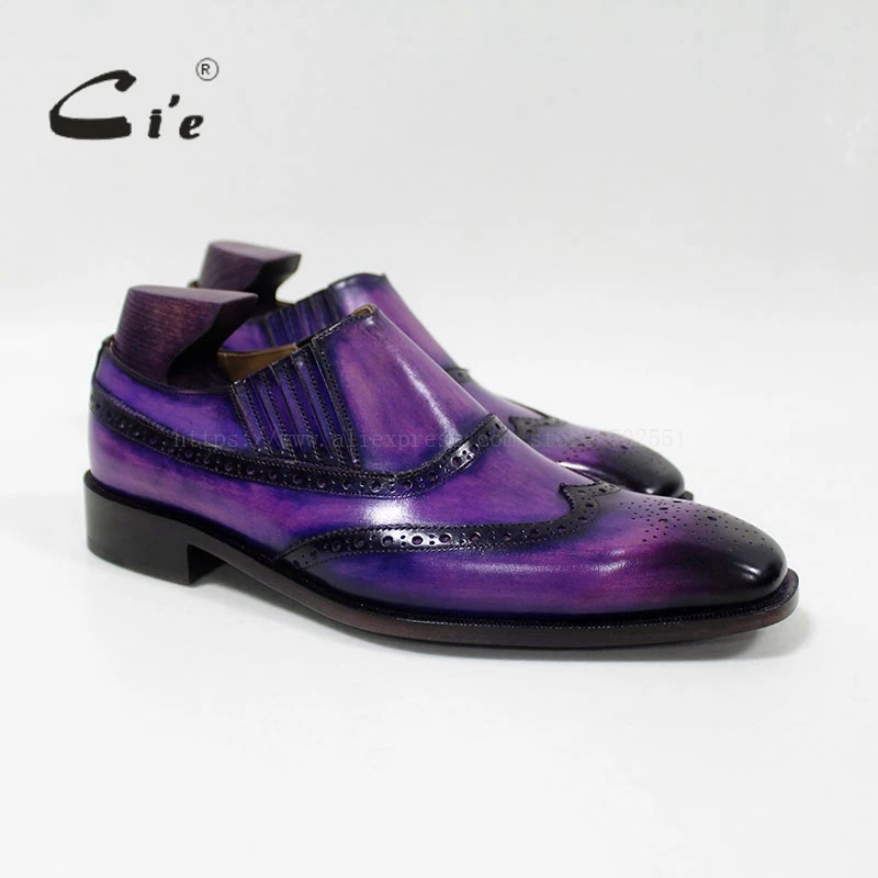 Cie Мужская обувь из телячьей кожи с квадратным носком и медальоном дышащие