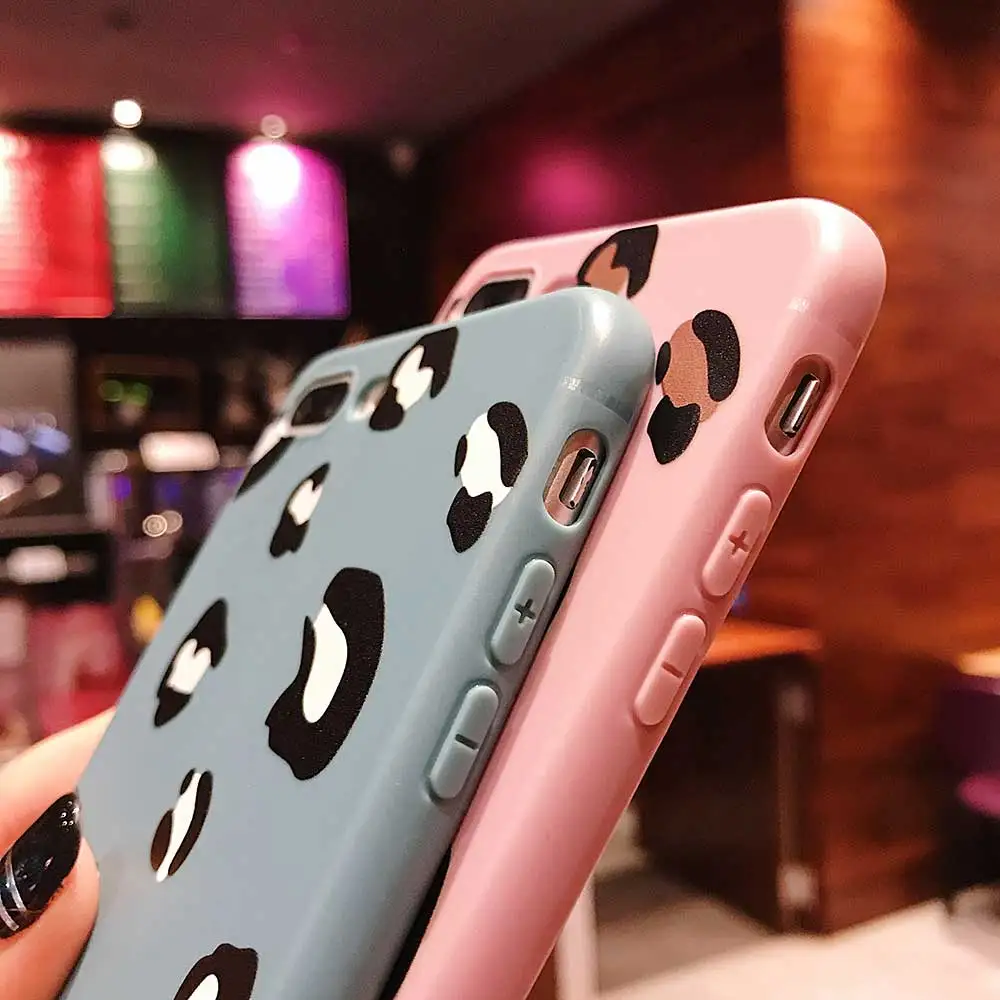 Роскошные чехлы для телефонов с леопардовым принтом iPhone X XR XS Max чехол 8 7 6S 6 plus