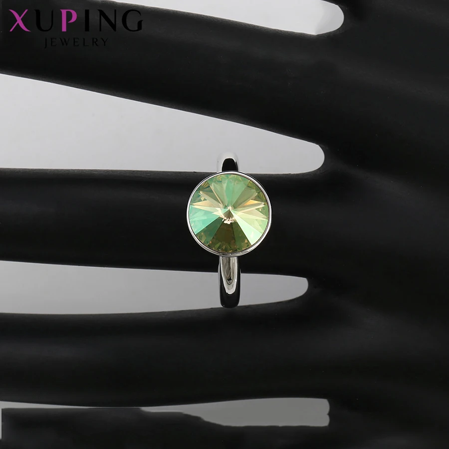 Xuping ювелирные изделия Круглый Стиль Кольцо Lucky кристаллами от Swarovski простой для женщин Рождество в подарок S142.8-14375