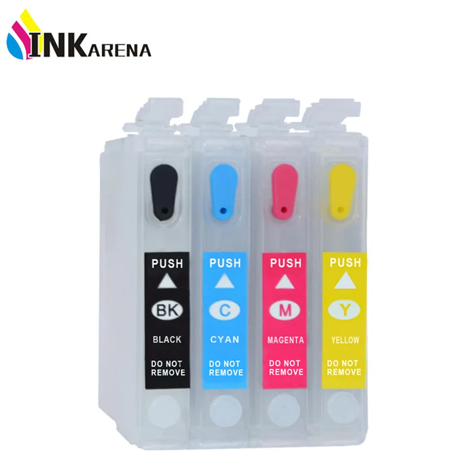 

4 PCS T127 Refill Ink Cartridge T1271 T1272 T1273 T1274 for Epson Stylus NX530 NX625 WorkForce 545 630 635 645 840 845 Printer