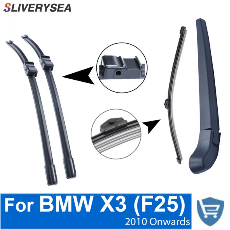 SLIVERYSEA передний и задний рычаг стеклоочистителя для BMW X3 F25 2010 года 4 двери SUV