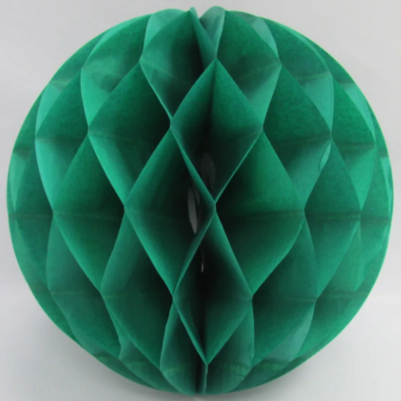 10 шт./лот темно зеленые бумажные Медовые соты шар фонарь Рождественское
