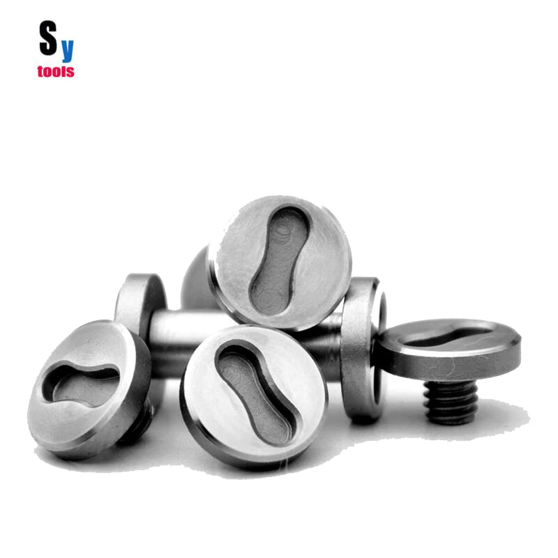 Sy инструменты Diy нож делая винт для ручки ножа ножи Вихрь вращающийся заклепки сливы цветок острый 12 Размер Прямой складной нож