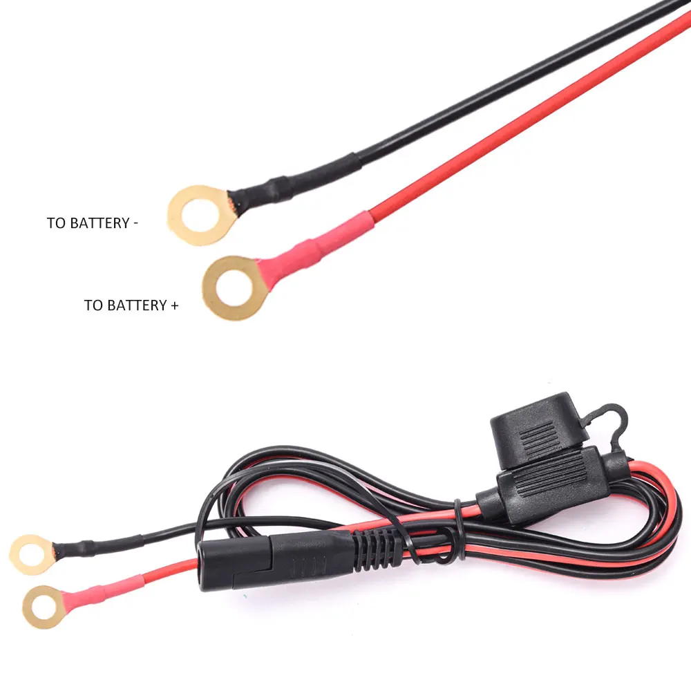 MICTUNING Универсальный водонепроницаемый SAE к двойному USB кабелю адаптер питания 2.1A