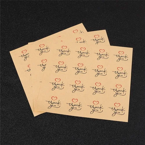 08 Новые 5 листов = 60 шт Круглые Спасибо наклейки s DIY Подарочное свадебное украшение для коробки конфет герметизация клеящаяся бумага для этикеток метки - Цвет: 08