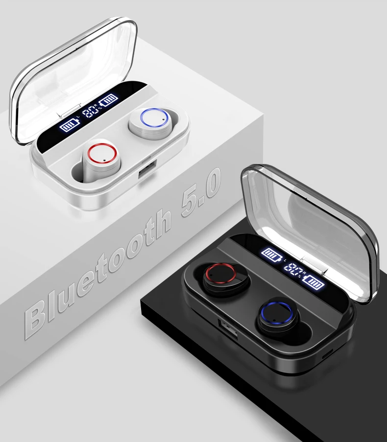 X11 беспроводная Bluetooth гарнитура IPX7 Водонепроницаемая Bluetooth 5,0 с 3500 мАч зарядный чехол TWS Bluetooth наушники