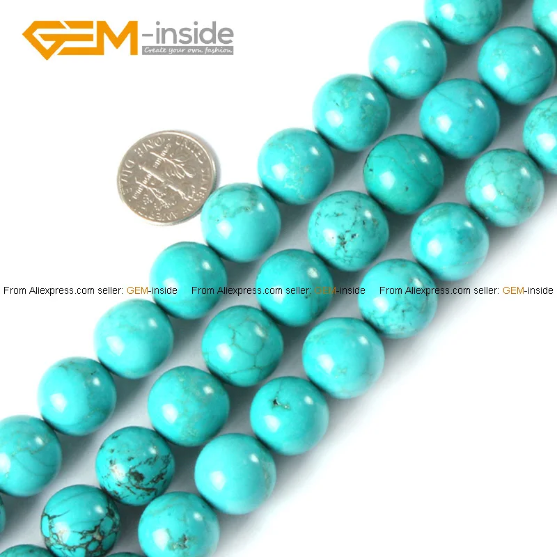 Круглые бусины из драгоценного камня 4-15 мм окрашенные в цвет Искусственные для