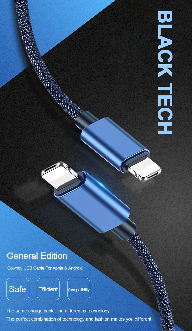 GUSGU 2в1 ковбойский ткацкий кабель для iPhone X 8 plus 7 6 5 Mirco USB кабель для Android Быстрый зарядный кабель для Apple и Android