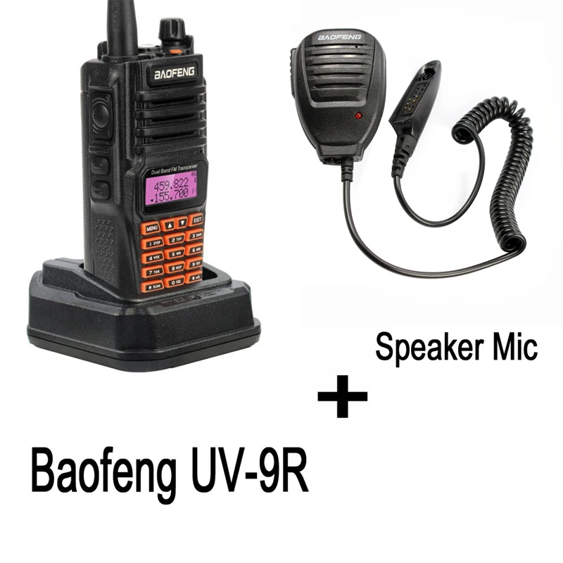 Baofeng UV-9R IP67 5 Вт дальняя рация 10 км любительский двухдиапазонный UV9R портативный CB радио коммуникатор с наушником микрофоном