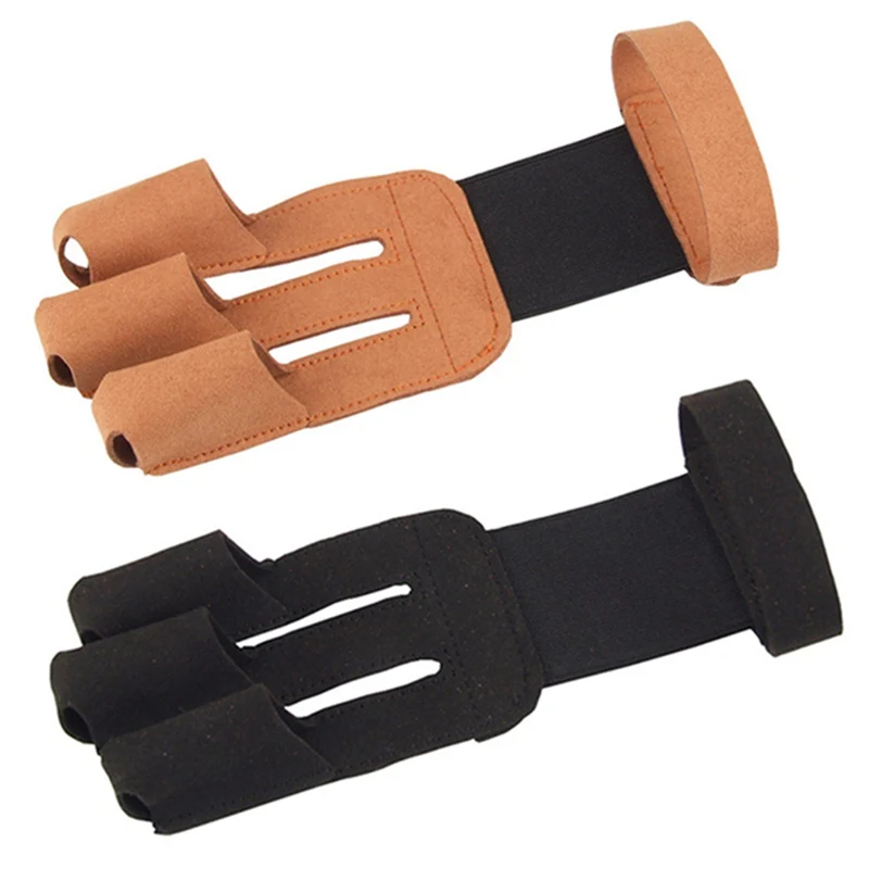 

Bow Arrow Accessories Shooting Archery Finger Gloves Traditional Beauty Hunting Modern Three Fingers Bow and Arrow Fingers