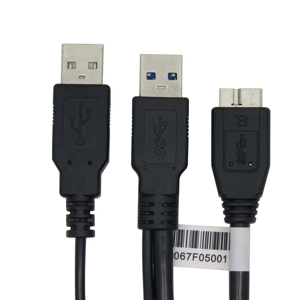 Комплект из 2 предметов двойной USB 3 0 A входящий штекер с питанием от к микро-usb Y