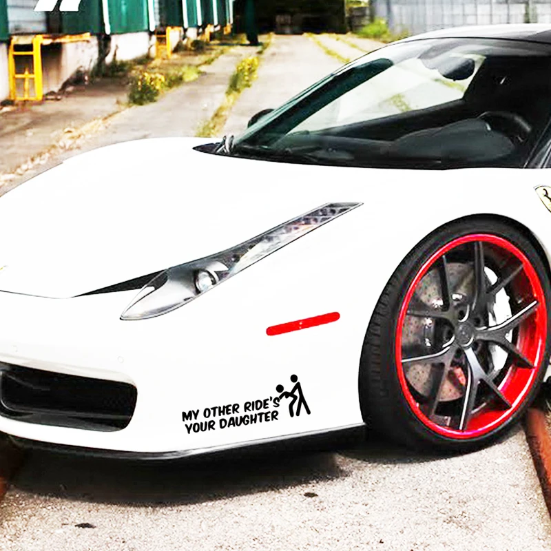 Автомобиль Stying My Other Ride-это ваша дочь наклейка на автомобиль фургон велосипед
