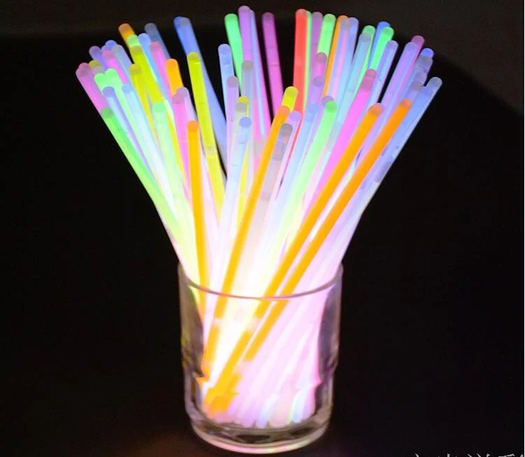 100 шт разноцветные светящиеся игрушки Led очки ожерелье Браслеты флуоресцентный фестиваль неоновые вечерние принадлежности концертный Декор